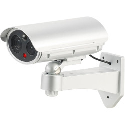 Caméra de surveillance factice avec détecteur de mouvement et fonction alarme [VisorTech]