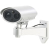 Caméra de surveillance factice avec détecteur de mouvement et fonction alarme [VisorTech]