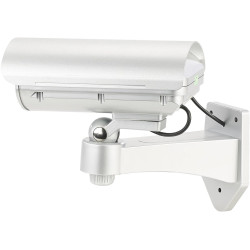 Caméra de surveillance factice avec détecteur de mouvement et fonction alarme [VisorTech]
