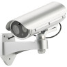 Caméra de surveillance factice avec détecteur de mouvement et fonction alarme [VisorTech]