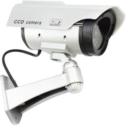 com-four® 2X Caméra factice pour l'extérieur - caméra factice avec Support Mural - Camera Exterieur - Camera factice (02 pièces)
