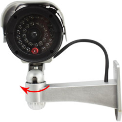 com-four® 2X Caméra factice pour l'extérieur - caméra factice avec Support Mural - Camera Exterieur - Camera factice (02 pièces)