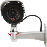 com-four® 2X Caméra factice pour l'extérieur - caméra factice avec Support Mural - Camera Exterieur - Camera factice (02 pièces)
