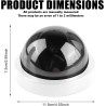 GOMETY Lot de 4 caméras factices avec LED rouge clignotante, caméra de sécurité factice réaliste, caméra CCTV factice, caméra dô
