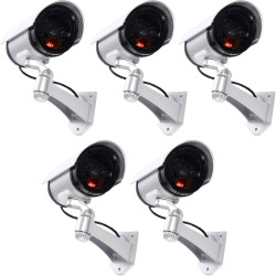 tempo di saldi 5 Faux Caméras De Surveillance en Plein Air Lumière LED Clignotant Infrarouge