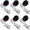 tempo di saldi 6 Faux Caméras De Surveillance en Plein Air Lumière LED Clignotant Infrarouge