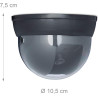 Relaxdays 10020577 Fausse Caméra Surveillance 360 Degré Lampe LED Caméra Factice, Noir