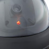 Relaxdays 10020577 Fausse Caméra Surveillance 360 Degré Lampe LED Caméra Factice, Noir