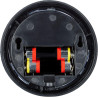 Relaxdays 10020577 Fausse Caméra Surveillance 360 Degré Lampe LED Caméra Factice, Noir