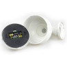 O&W Security Lot de 2 caméras factices Speed-Dome, LED Clignotante Style IR + capteur, étanches avec Pare-Soleil, Support 360°, 