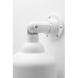 O&W Security Lot de 2 caméras factices Speed-Dome, LED Clignotante Style IR + capteur, étanches avec Pare-Soleil, Support 360°, 