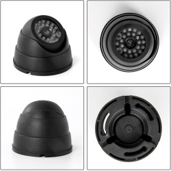 PORFOYO 4 Pièces Caméra Dôme Factice, Caméra Factice De Surveillance CCTV, Fausse De Sécurité, Surveillance Virtuelle De Sécurit