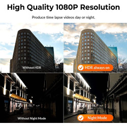 Brinno BCC300-C Kit Vidéo Timelapse - Caméra TLC300 1080P FHD HDR, Écran LCD IPS, Boîtier Protecteur Classe IPX4, Pince de Fixat