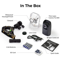 Brinno BCC300-C Kit Vidéo Timelapse - Caméra TLC300 1080P FHD HDR, Écran LCD IPS, Boîtier Protecteur Classe IPX4, Pince de Fixat
