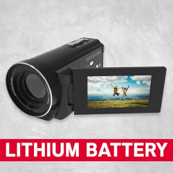 AgfaPhoto Realimove CC4000W - Caméscope Étanche 4K, Écran Tactile 3'', Zoom Numérique 18x, Vidéo 2.7K, Photo 24MP, Modes d'Enreg