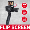 AgfaPhoto Realishot VLG-4K Kit Vlogging - Caméra 24MP, Vidéo 4K, Ecran LCD 3'', Zoom Numérique 16X, Capteur CMOS, Batterie Lithi