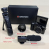 AgfaPhoto Realishot VLG-4K Kit Vlogging - Caméra 24MP, Vidéo 4K, Ecran LCD 3'', Zoom Numérique 16X, Capteur CMOS, Batterie Lithi