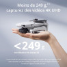DJI Mini 4K, Drone Caméra 4K UHD, Moins de 249 g, Stabilisation de la Nacelle à 3 Axes, Transmission Vidéo sur 10 km, Retour Aut