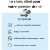 DJI Bundle Fly More Mini 4K, Drone Caméra 4K UHD, Moins de 249 g, Transmission Vidéo sur 10 km, Retour Auto, Trois Batteries, Te