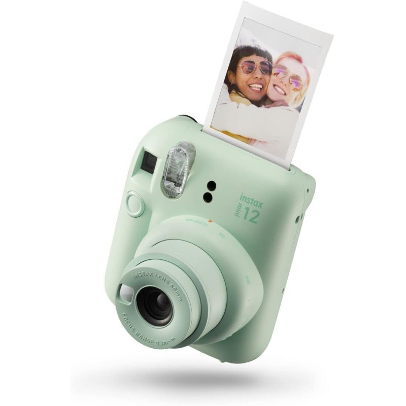 instax Mini Appareil Photo instantané 12, Exposition Automatique avec Objectif Selfie intégré, Vert Menthe