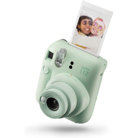 instax Mini Appareil Photo instantané 12, Exposition Automatique avec Objectif Selfie intégré, Vert Menthe