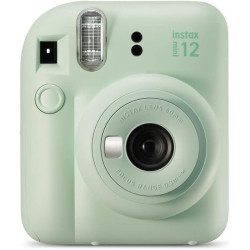 instax Mini Appareil Photo instantané 12, Exposition Automatique avec Objectif Selfie intégré, Vert Menthe