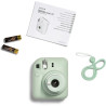instax Mini Appareil Photo instantané 12, Exposition Automatique avec Objectif Selfie intégré, Vert Menthe