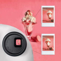 instax Mini Appareil Photo instantané 12, Exposition Automatique avec Objectif Selfie intégré, Blanc Argile
