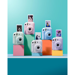 instax Mini Appareil Photo instantané 12, Exposition Automatique avec Objectif Selfie intégré, Bleu Pastel