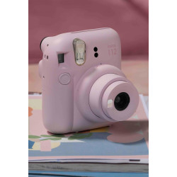 instax Mini Appareil Photo instantané 12, Exposition Automatique avec Objectif Selfie intégré, Rose Fleuri