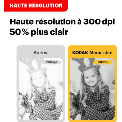 Kodak Memo Shot Era - Appareil Photo numérique instantané & Imprimante Photo, Blanc (Appareil Photo + 1 Rouleau de Papier Photo 