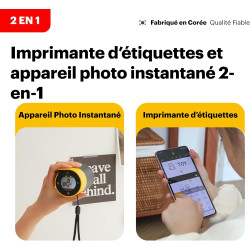 Kodak Memo Shot Era Cadeau Noel - Appareil Photo numérique instantané & Imprimante Photo, Blanc (Appareil Photo avec 1 Rouleau d