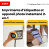 Kodak Memo Shot Era Cadeau Noel - Appareil Photo numérique instantané & Imprimante Photo, Blanc (Appareil Photo avec 1 Rouleau d