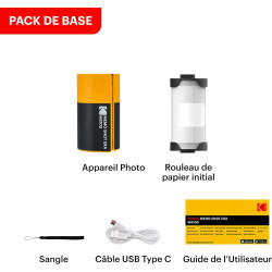 Kodak Cam Shot Mini 1 - Appareil Photo Compact Jaune pour Capturer Vos Souvenirs