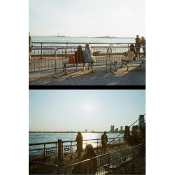 Kodak EKTAR H35N - Pack Appareil Photo Demi-Cadre avec Film Kodak Ultramax 400/24EXP 35 mm (Bleu émaillé)