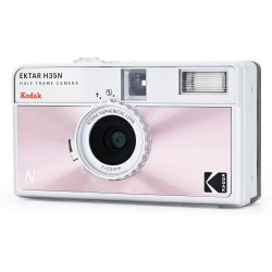 Kodak EKTAR H35N Pack Appareil Photo Demi-Cadre avec Film Kodak Ultramax 400/24EXP 35 mm (Rose émaillé)