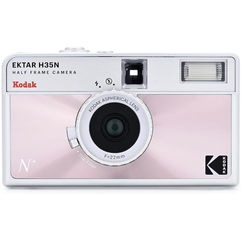 Kodak Ektar H35N Appareil Photo Demi-Cadre 35 mm, Fonction Ampoule, Filtre d'étoile, lentille revêtue (Film et Batterie Non Incl
