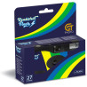 GT PHOTO GT27FL Realishot Flash - Pack de 5 Appareil Photo Jetable 35mm avec Flash, 27 Poses, Idéal pour Événements, Voyages et 