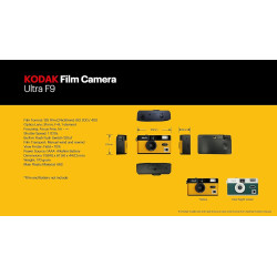 Kodak appareil photo rechargeable ultra f9-35mm - jaune