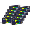 GT PHOTO GT27FL Realishot Flash - Pack de 10 Appareil Photo Jetable 35mm avec Flash, 27 Poses, Idéal pour Événements, Voyages et