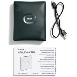 Instax square link smartphone photo printer, midnight vert