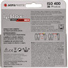 AgfaPhoto 601020 - Appareil Photo Jetable LeBox Flash, 27 Photos, Objectif Optique 31 mm - Gris et Rouge