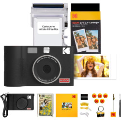 KODAK Mini Shot 2 Era 4PASS 2-in-1 Appareil Photo Instantané et Imprimante Photo Portable (5,3x8,6cm) Lot Accessoire avec 38 Feu