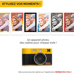 KODAK Mini Shot 2 Era 4PASS 2-in-1 Appareil Photo Instantané et Imprimante Photo Portable (5,3x8,6cm) (Appareil Photo + Paquet a