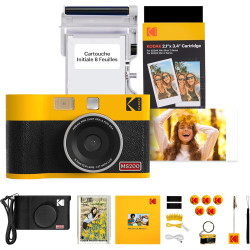 KODAK Mini Shot 2 Era 4PASS 2-in-1 Appareil Photo Instantané et Imprimante Photo Portable (5,3x8,6cm) Lot Accessoire avec 38 Feu