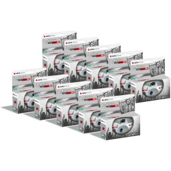 Agfaphoto pack 10 x 601026 - appareil photo jetable lebox noir&white, 27 photos, objectif optique 31 mm - gris