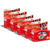 AGFA Photo 601020 - Appareil Photo Jetable LeBox Flash, 27 Photos, Objectif Optique 31 mm - Gris et Rouge