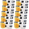1A PHOTO PORST Lot de 10 appareils photo de mariage jetables avec flash (27 photos 400 ASA) - Rose blanche