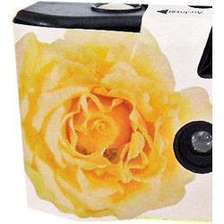 1A PHOTO PORST Lot de 10 appareils photo de mariage jetables avec flash (27 photos 400 ASA) - Rose blanche