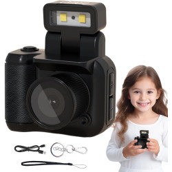 Petit appareil photo rétro, appareil photo rétro Snap, caméscope numérique 1080p vintage avec lampe de poche LED, Cemera vidéo p